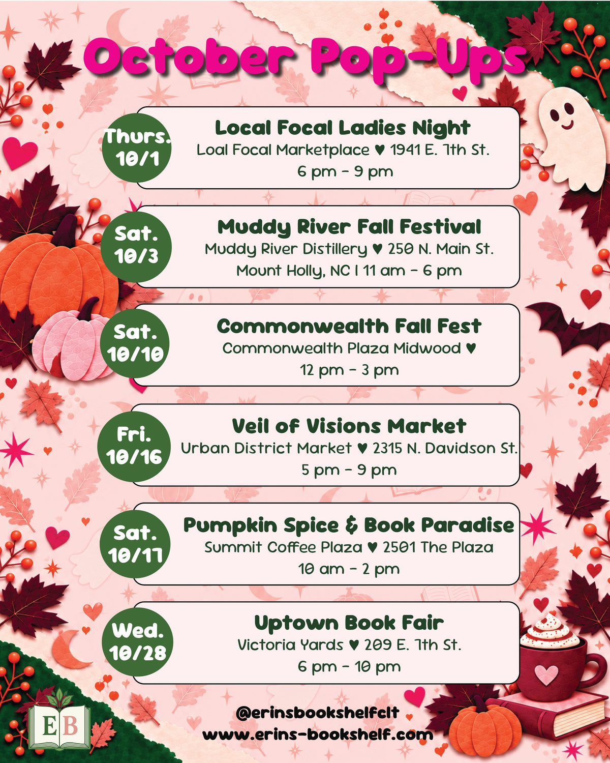 October Is for Cozy Reads and Pop-Ups