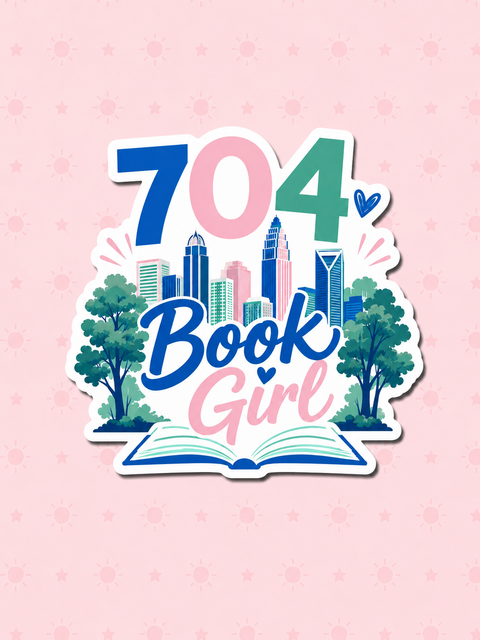 704 Book Girl Vinyl Sticker bookish vinyl sticker