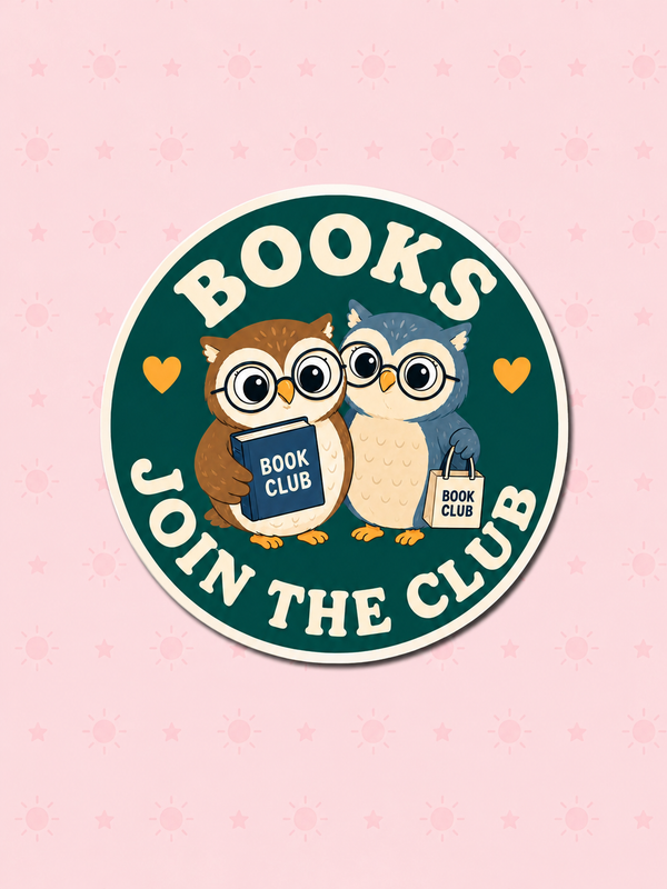 Books: Join the Club Vinyl Sticker bookish vinyl sticker