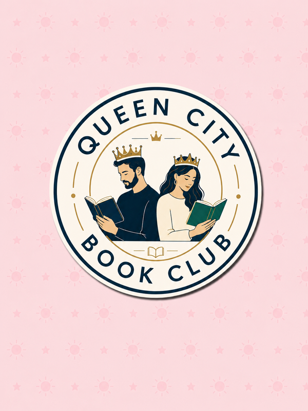 Queen City Book Club Vinyl Sticker bookish vinyl sticker
