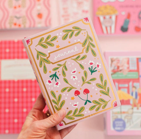 Cherries & Blooms 5x7 Lined Softcover Book Journal