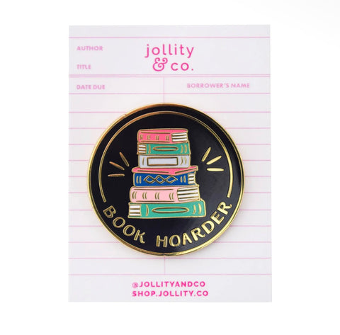 Book Hoarder Enamel Pin