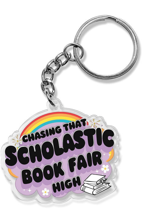 Chasing that Scholastic Book Fair High Key Chain