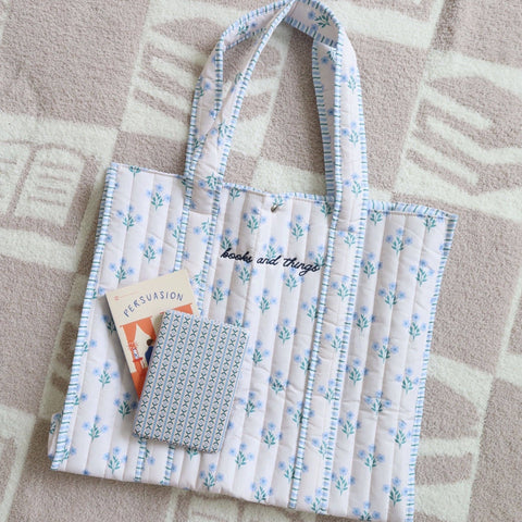 Books and Things Floral Tote: Floral